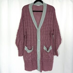 LuLaRoe Lucille Boyfriend Cardigan Size M (12-18)